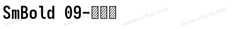 SmBold 09字体转换